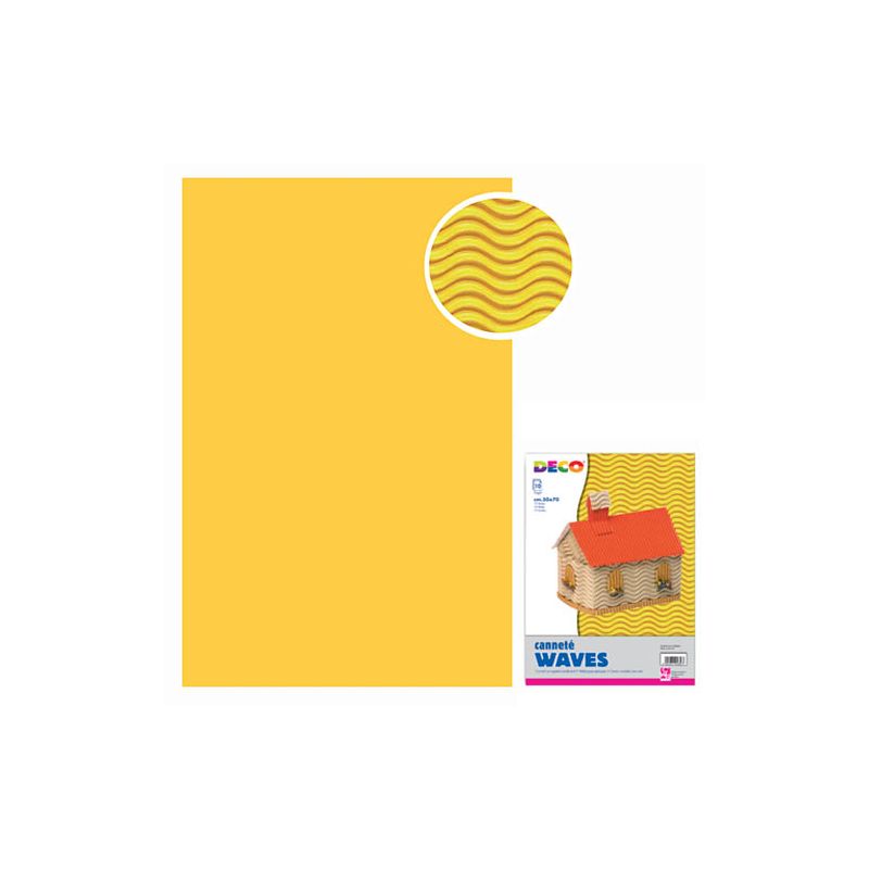 CARTONE ONDEMARE 50X70 FG. 1 GIALLO