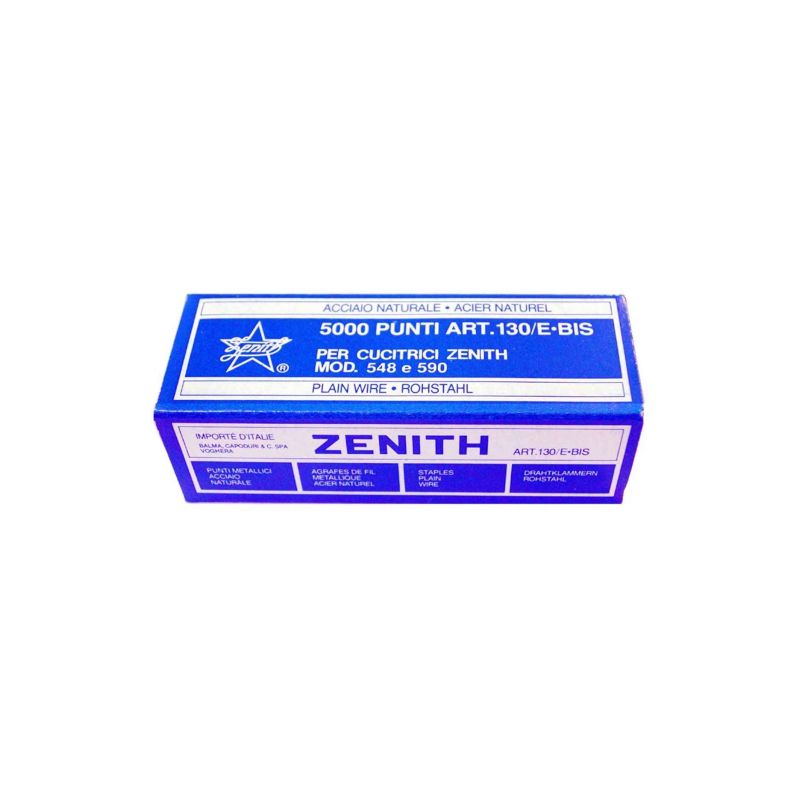 PUNTI CUCITRICE MM.6 ZENITH-130 10 SCATOLE PZ. 10000 PASSO 6/4