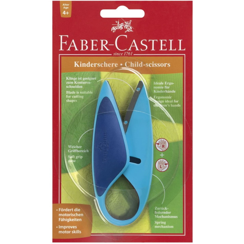 FORBICI DA BAMBINI FABER CASTELL AZZURRE