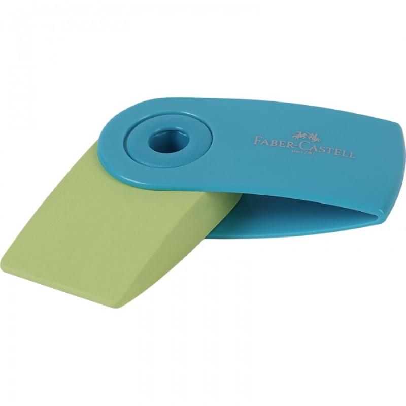 GOMMA PER MATITA FABER CASTELL SLEEVE AZZURRO/VERDE CHIARO