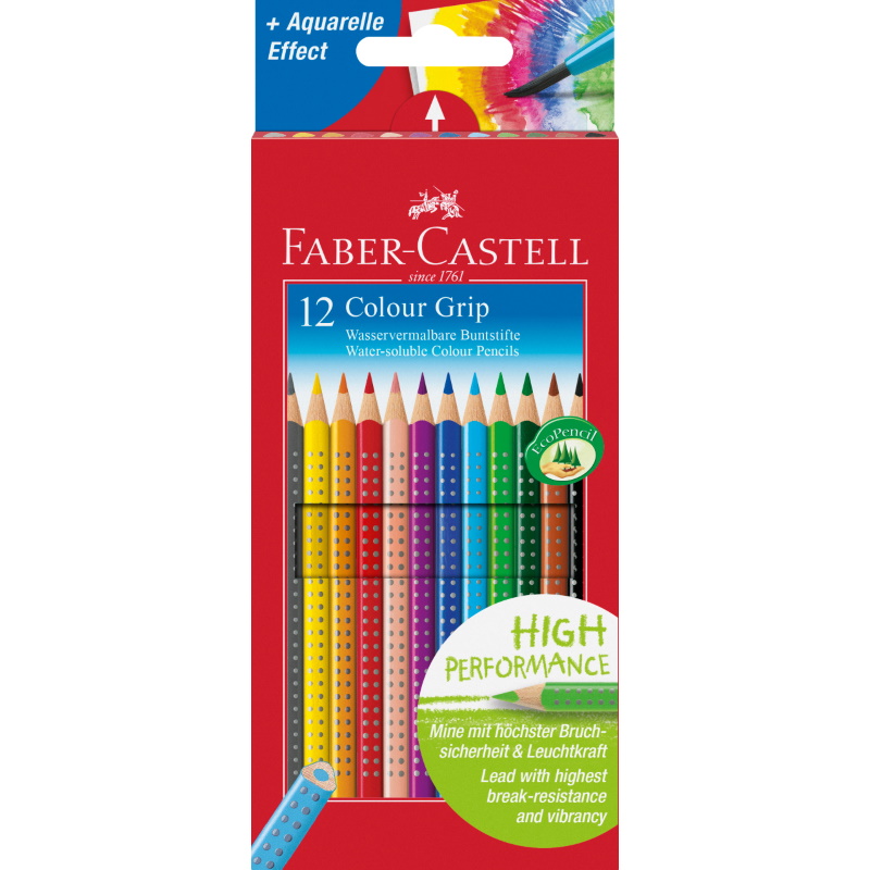 MATITE COLORATE GRIP FABER CASTELL/12