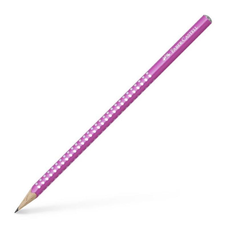 LAPIS SPARKLE FABER CASTELL FUSTO ROSA PERLATO