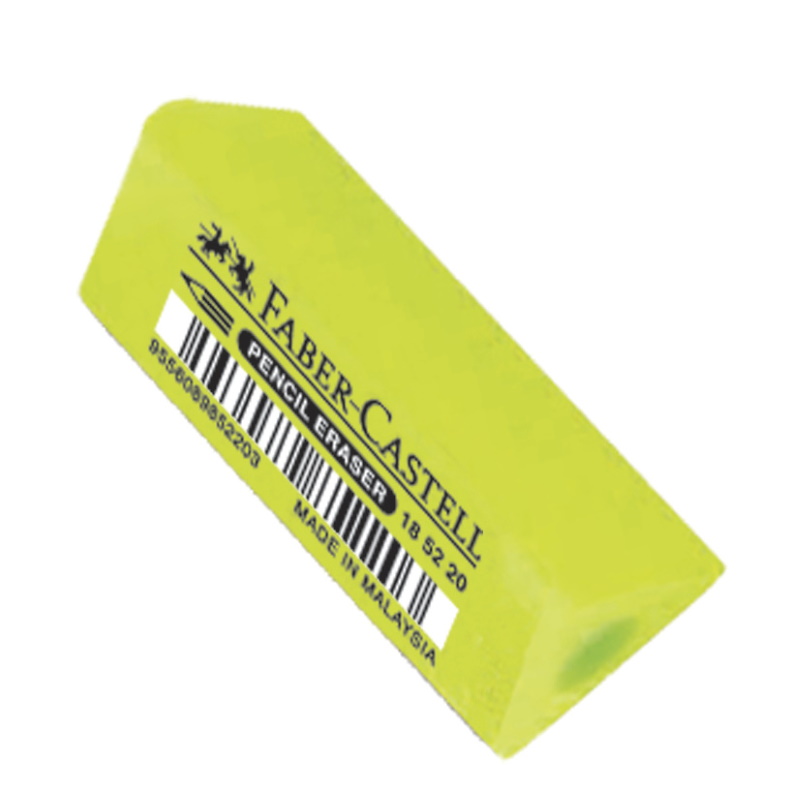 GOMMA PER MATITA FABER CASTELL TRIANGOLARE COL.VERDE