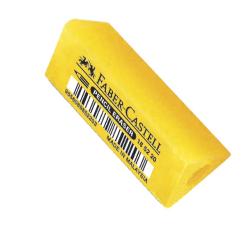 GOMMA PER MATITA FABER CASTELL TRIANGOLARE COL.GIALLO