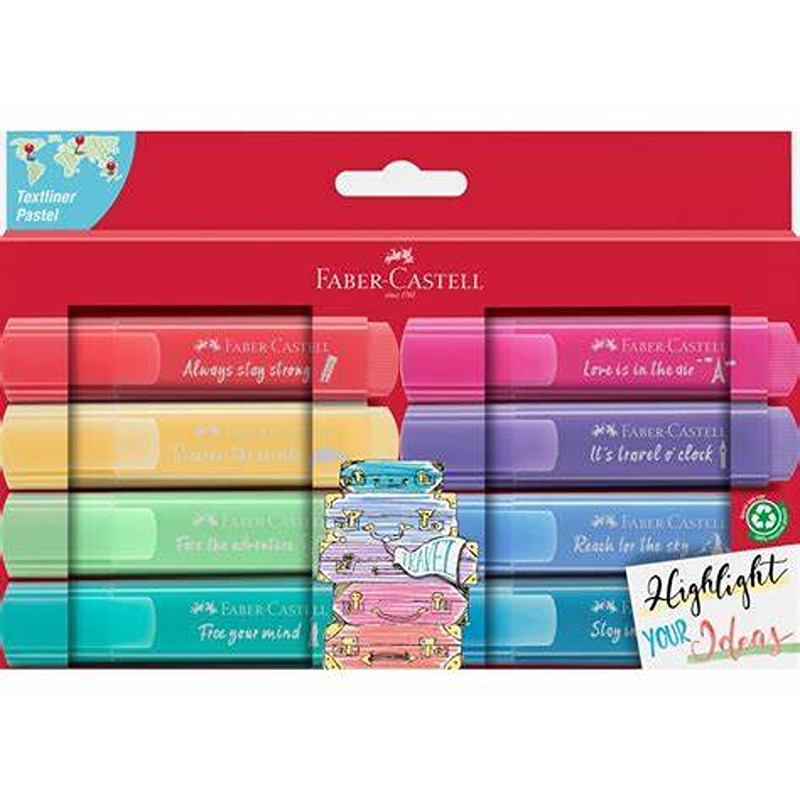 EVIDENZIATORE TEXTLINER 1546 PASTEL FABER CASTELL/8
