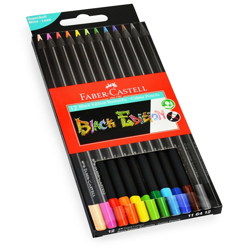 MATITE COLORATE FABER CASTELL BLACK EDITION / 12