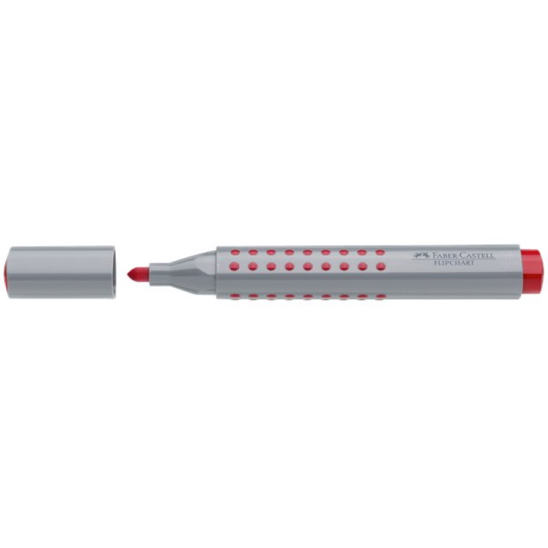 MARKER FABER CASTELL GRIP FLIPCHART ROSSO
