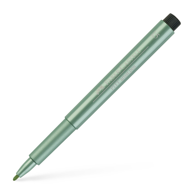 PENNA PITT ARTIST METALLIC FABER CASTELL 1.5MM VERDE