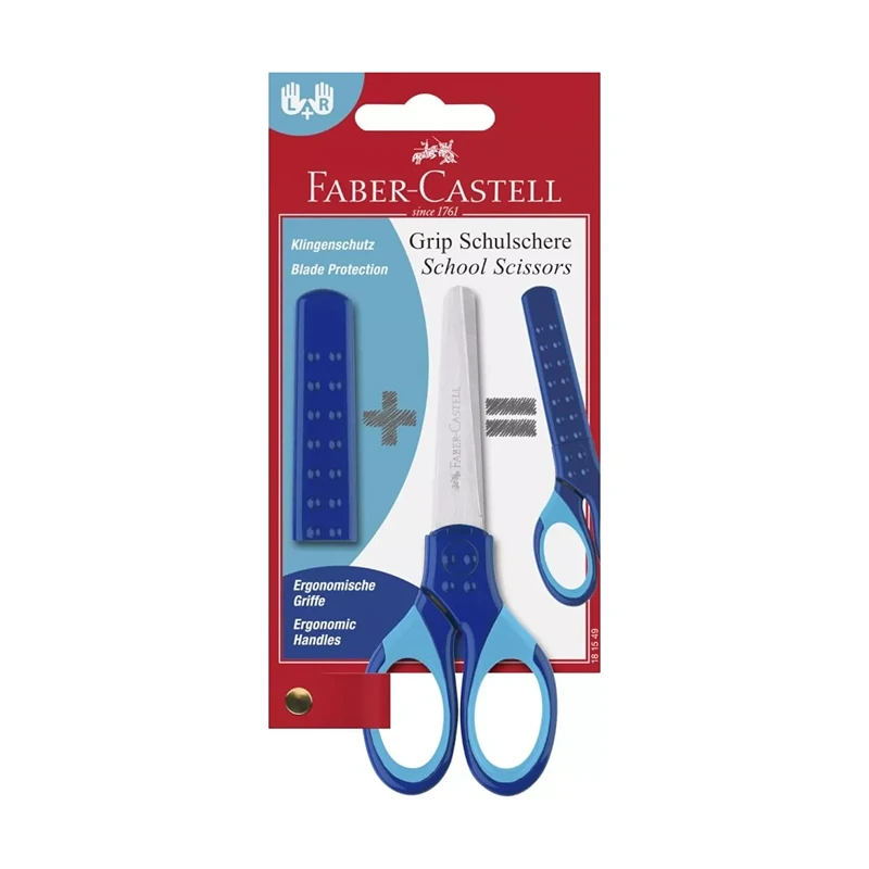 FORBICE SCUOLA FABER CASTELL BLU