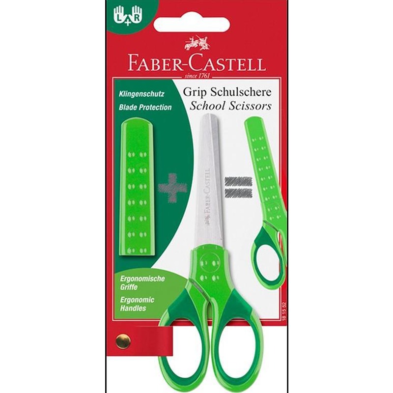 FORBICE SCUOLA FABER CASTELL VERDE