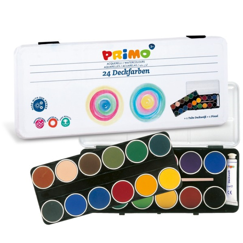 ACQUARELLI DECKFARBEN PRIMO 24 COLORI