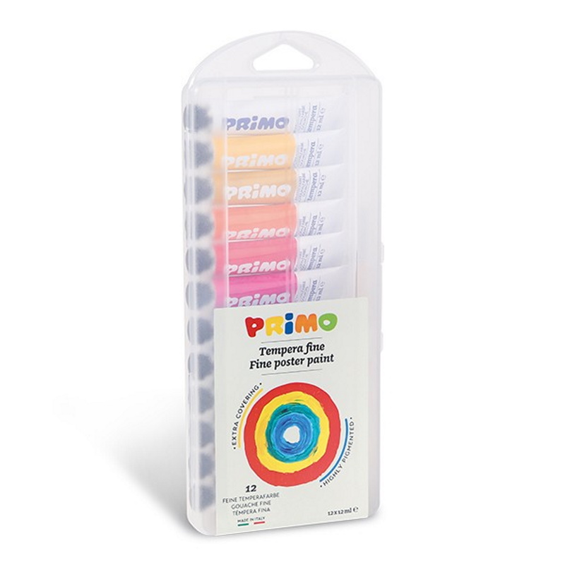 TEMPERA FINE IN TUBETTI 12 PZ PRIMO