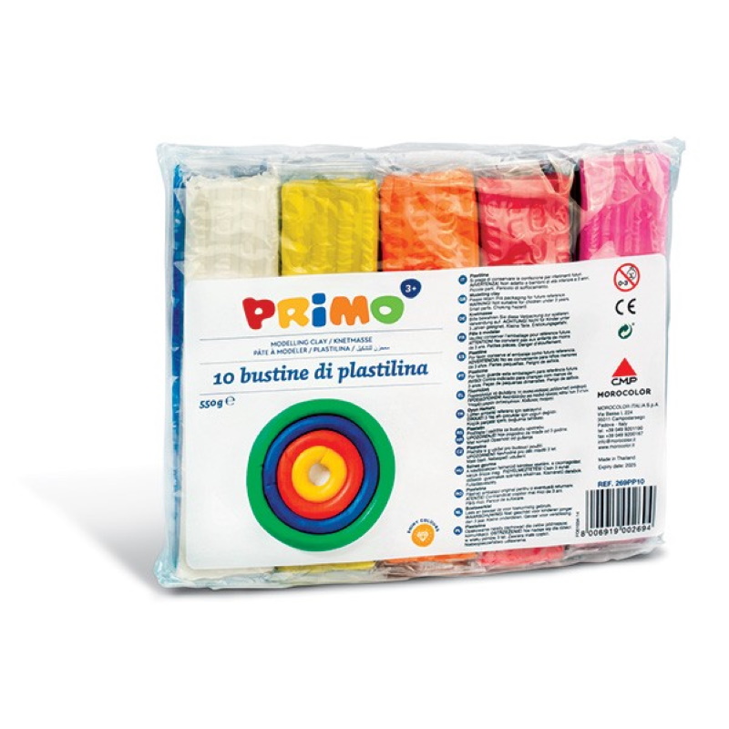 PLASTILINA PRIMO /10 550GR