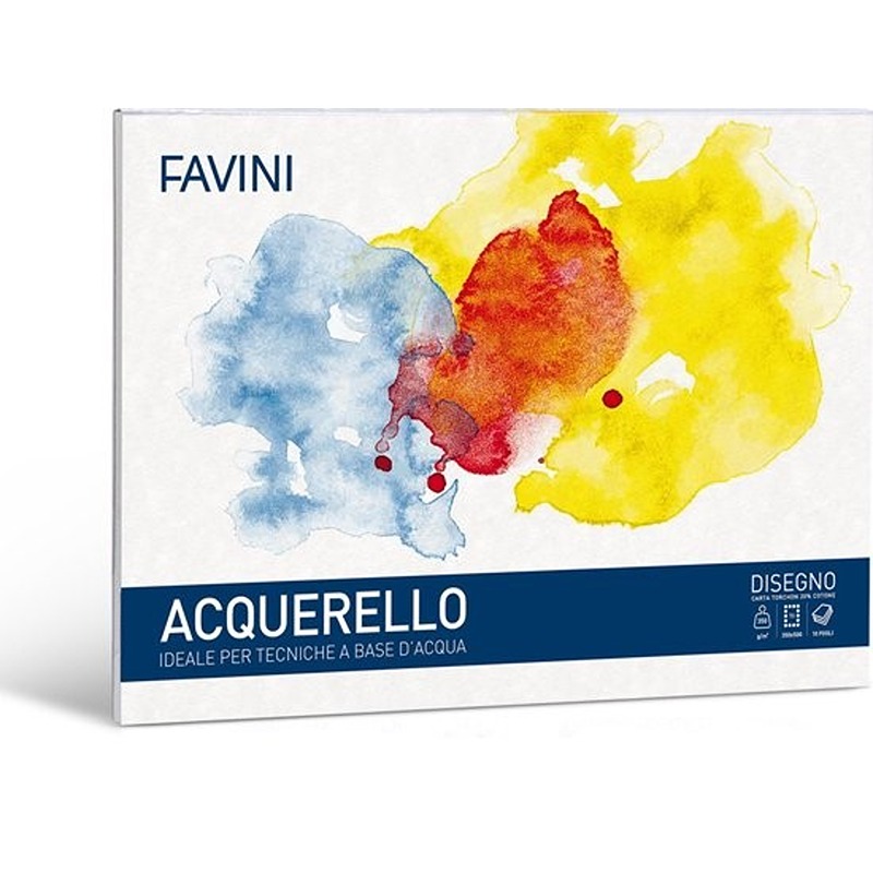 C/DISEGNO BLOC. ACQUARELLO 340GR 25X35