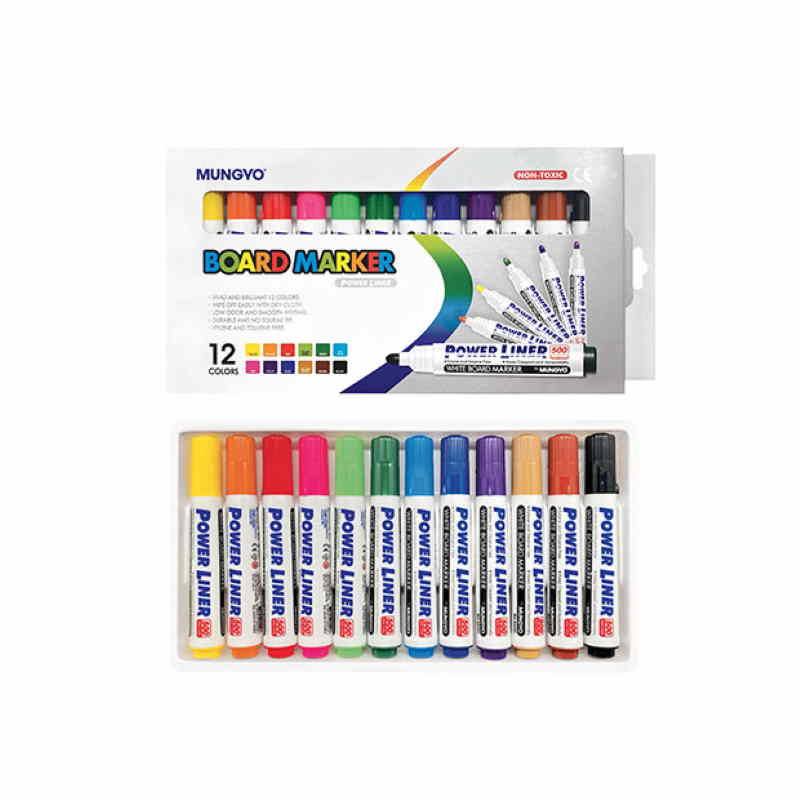 MARKER CANCELLABILI PT. TONDA 12 COLORI