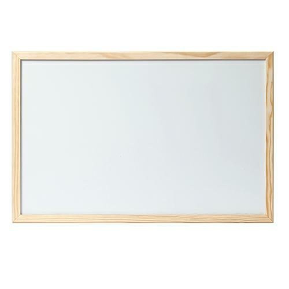 LAVAGNA BIANCA MAGNETICA CORNICE LEGNO 60X90