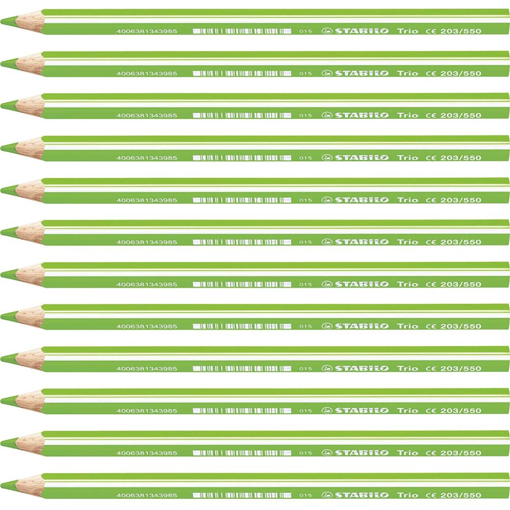 MATITONI COLORATI STABILO TRIO MAXI VERDE CHIARO