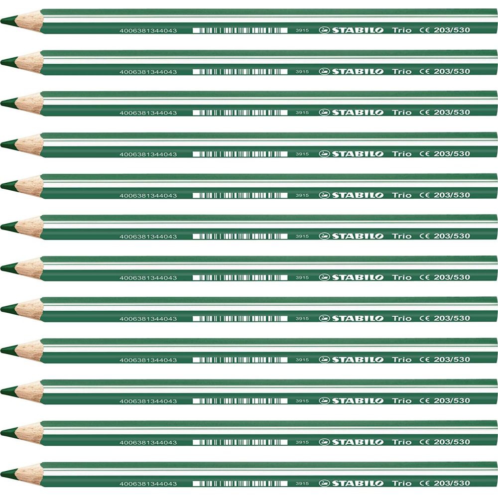 MATITONI COLORATI STABILO TRIO MAXI VERDE SCURO