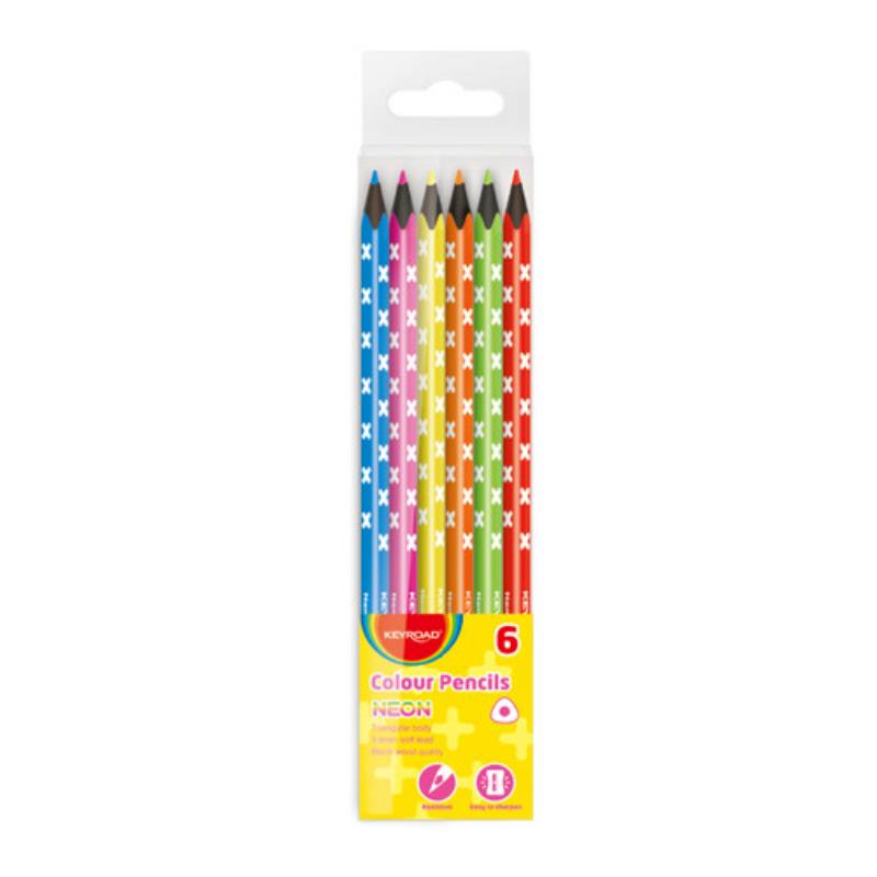 MATITE KEYROAD FLUO COLOR PZ.6