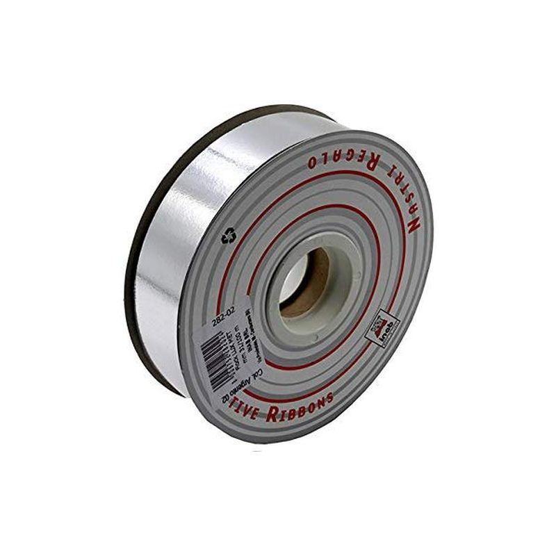 NASTRO REGALO METALL. CM.3X100MT ARGENTO