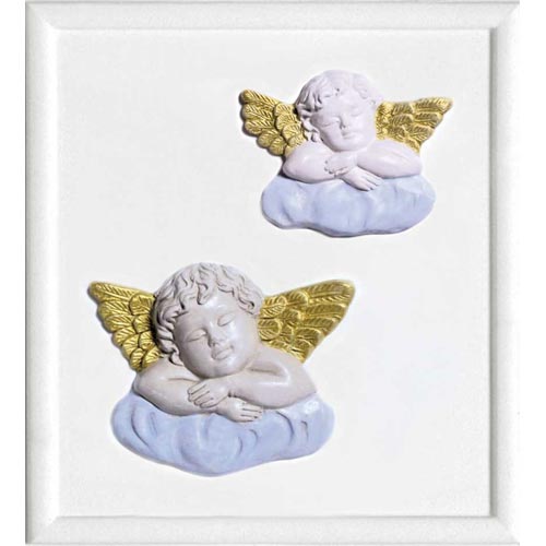 FORMA RILIEVO CM. 21x23 - ANGELI/NUVOLE