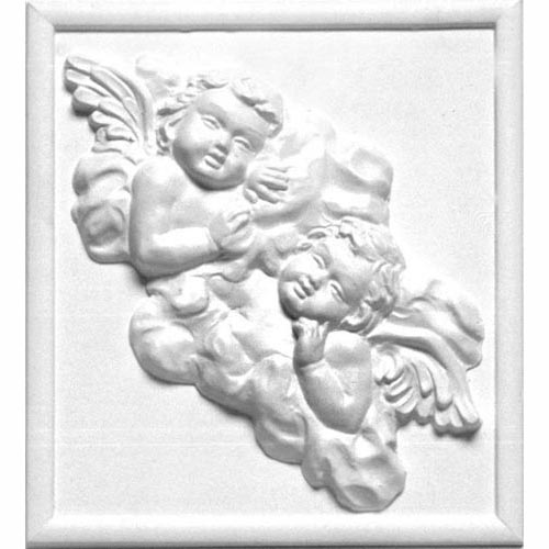 FORMA RILIEVO CM. 21x23 - 2 ANGELI