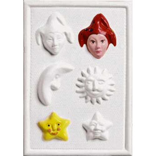 FORMA RILIEVO CM. 13x19 - ASTRI / MASCHERE