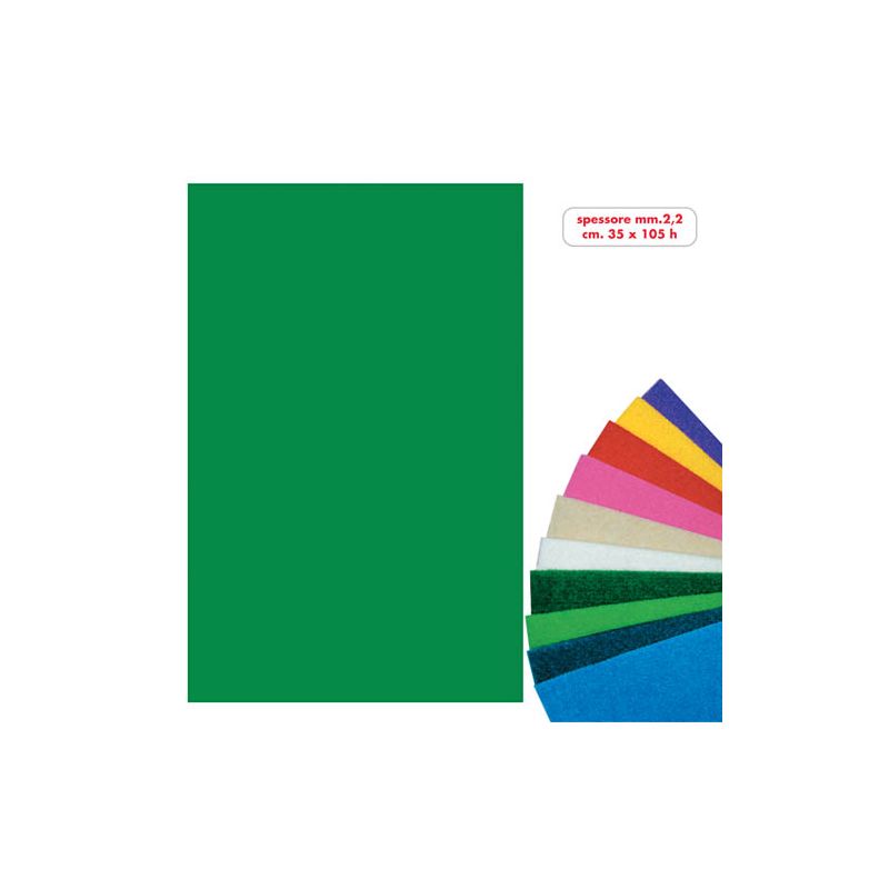 PANNO FELTRO ROTOLO CM.35X105H VERDE SCURO