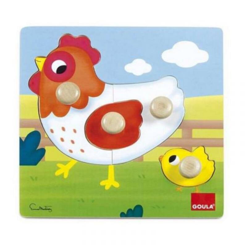 PUZZLE CON POMELLI: GALLINA