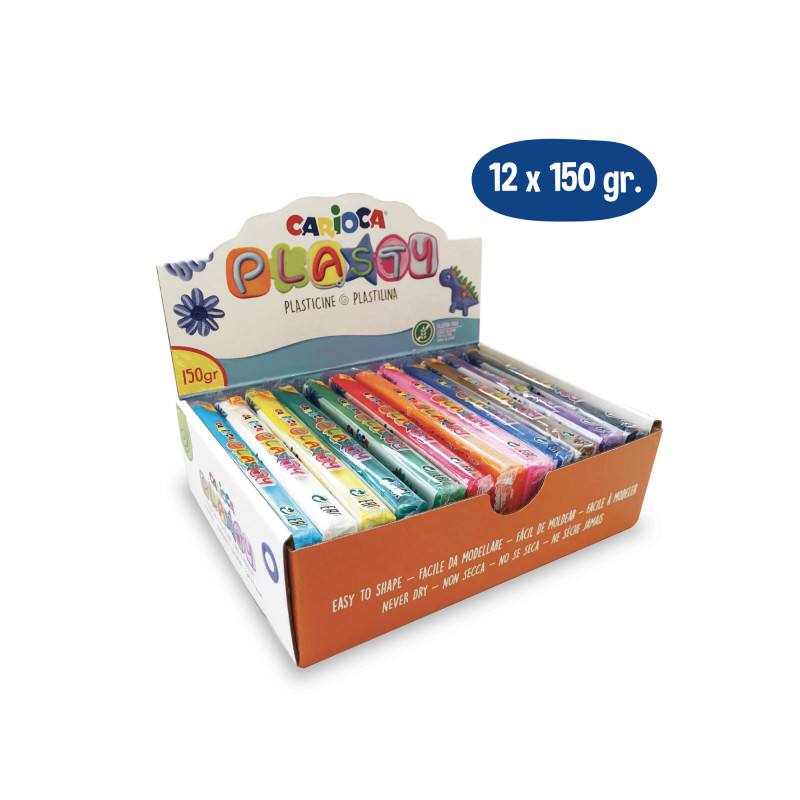 CARIOCA PLASTILINA 12 COLORI DA 150 GR