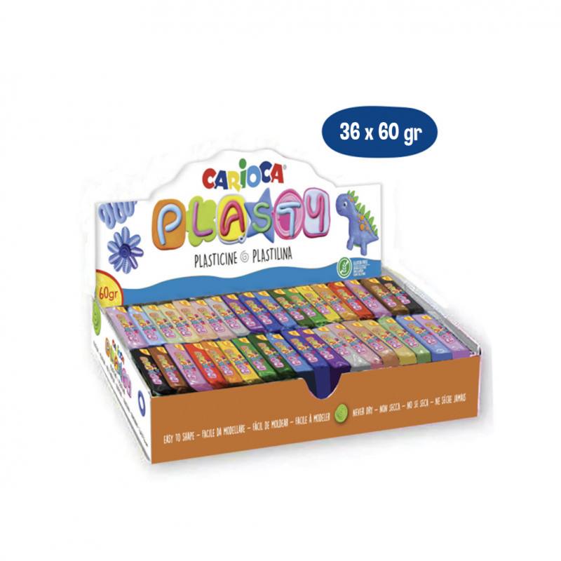 CARIOCA PLASTILINA 36 COLORI DA 60 GR