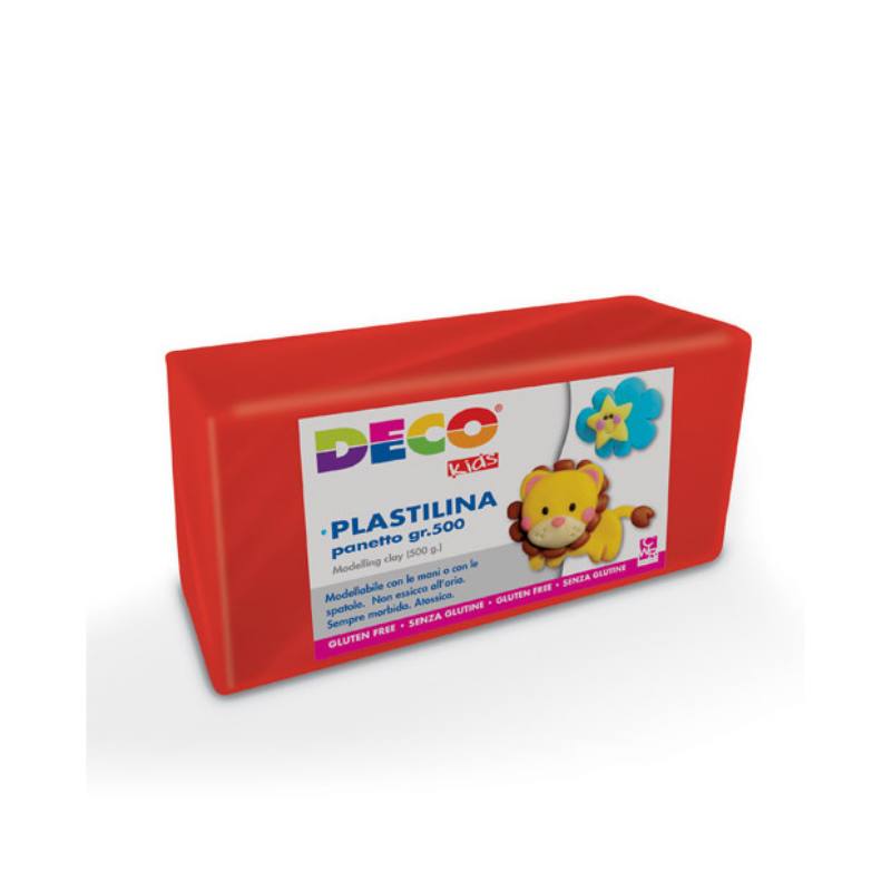 PLASTILINA DECO GR.500 ROSSO