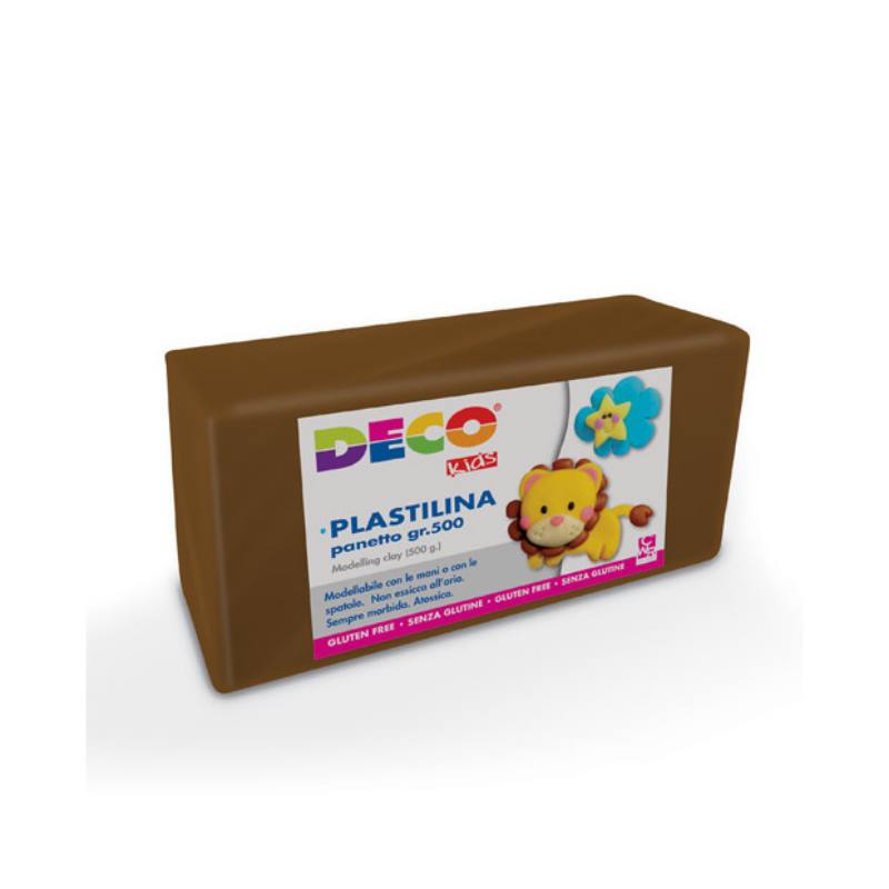 PLASTILINA DECO GR.500 MARRONE