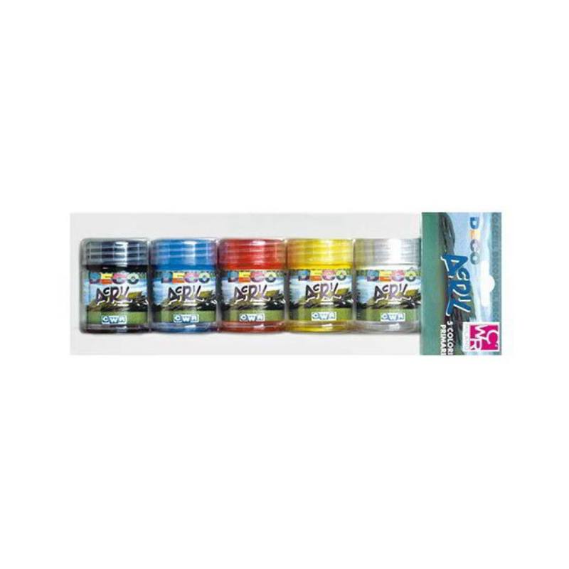 TEMPERA ACRILICA 5 COLORI BASE