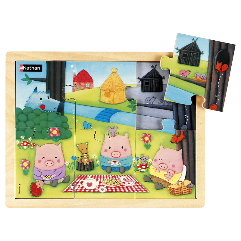 Three Little Pigs - 6 pieces
