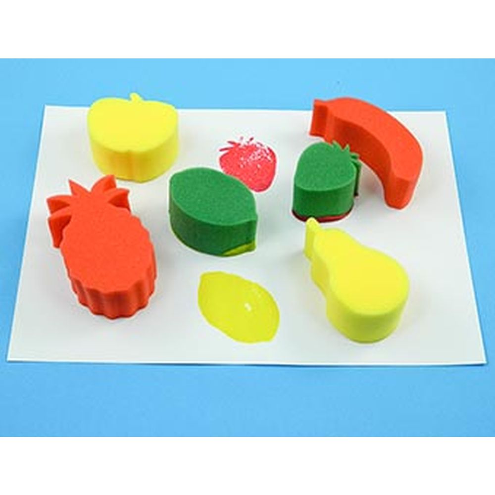 TIMBRI SPUGNE MAXI CM. 15 PZ. 6 FRUTTA