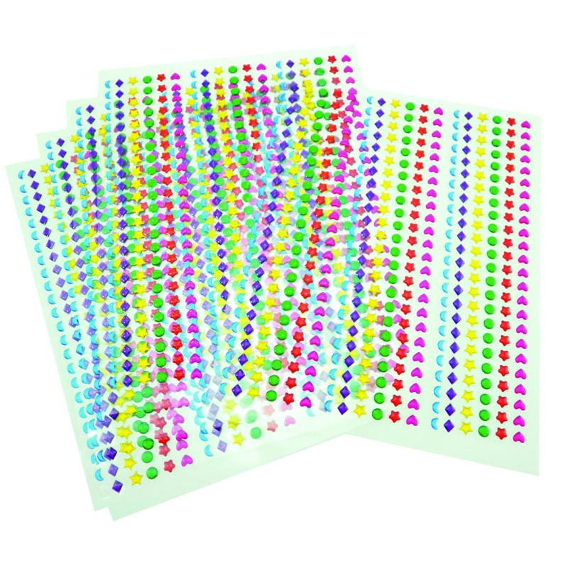 STRASS DECORATIVI AUTO ADESIVI FORME E COLORI PZ.2150