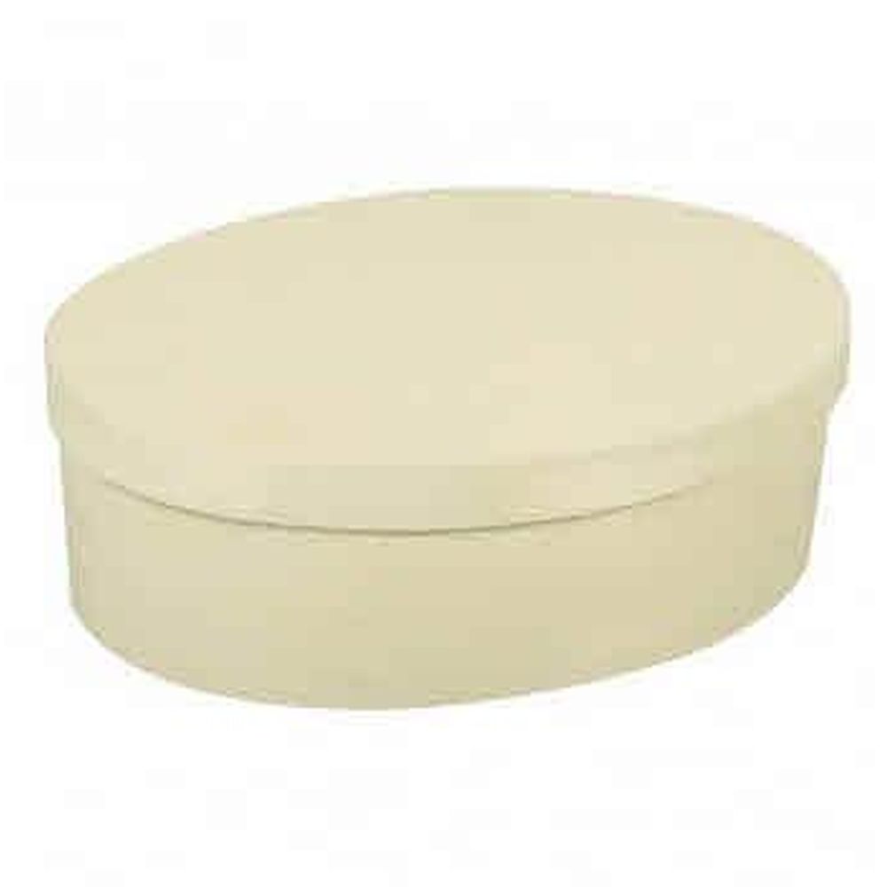 LEGNO DA DECORARE SCATOLA OVALE CM. 7X10X5