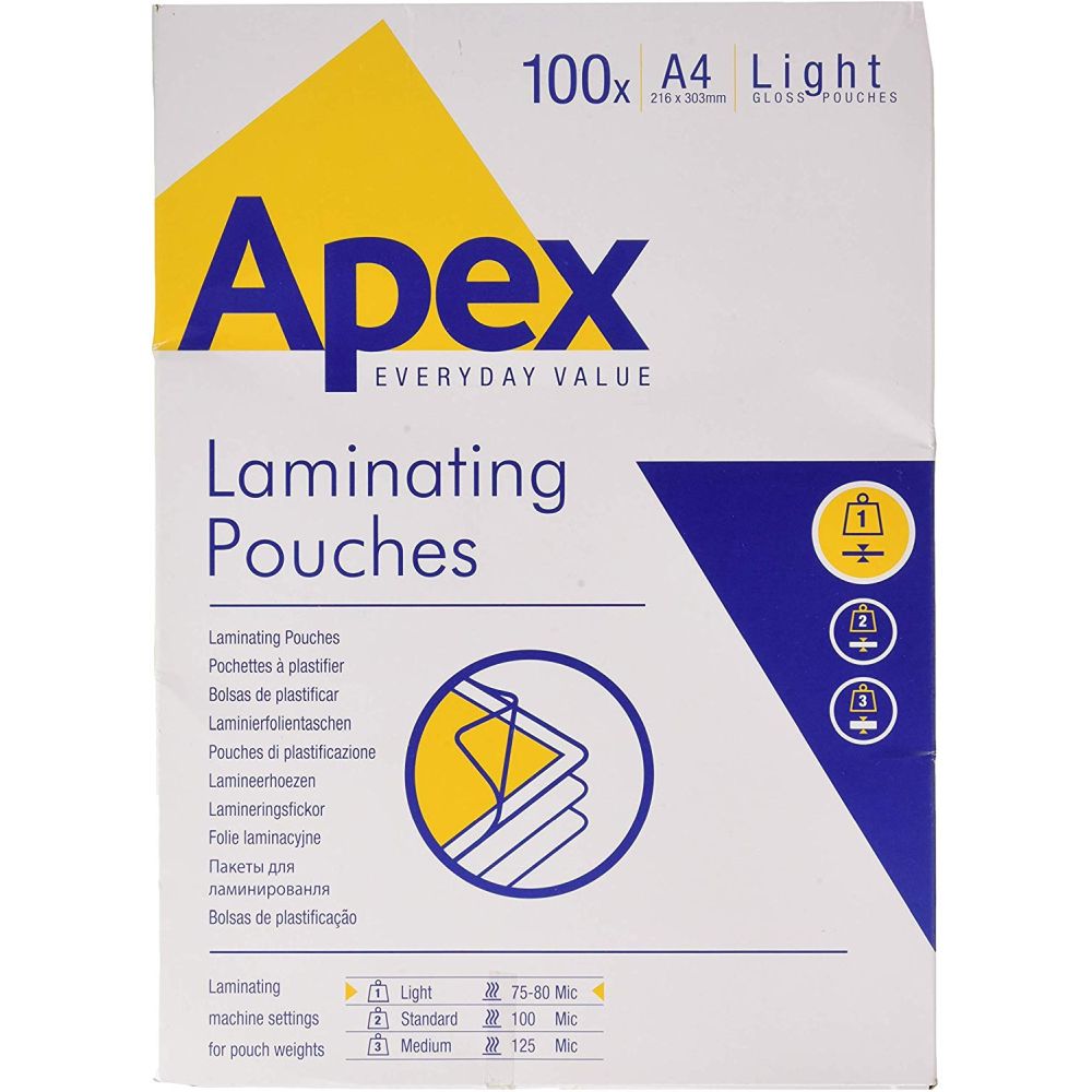 POUCHES A4 80 MICRON FG.100