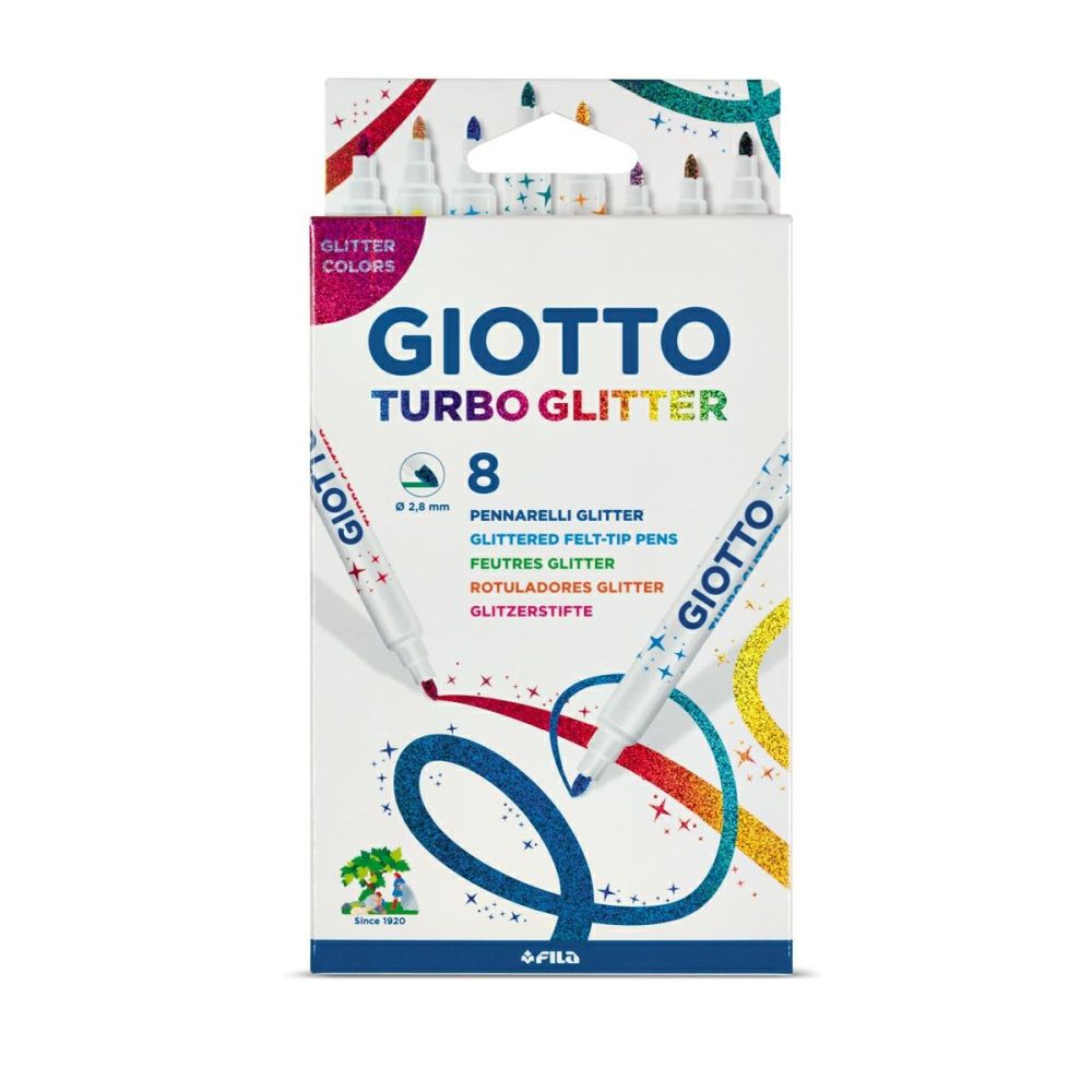 PENNARELLI GIOTTO TURBO GLITTER 8 COLORI