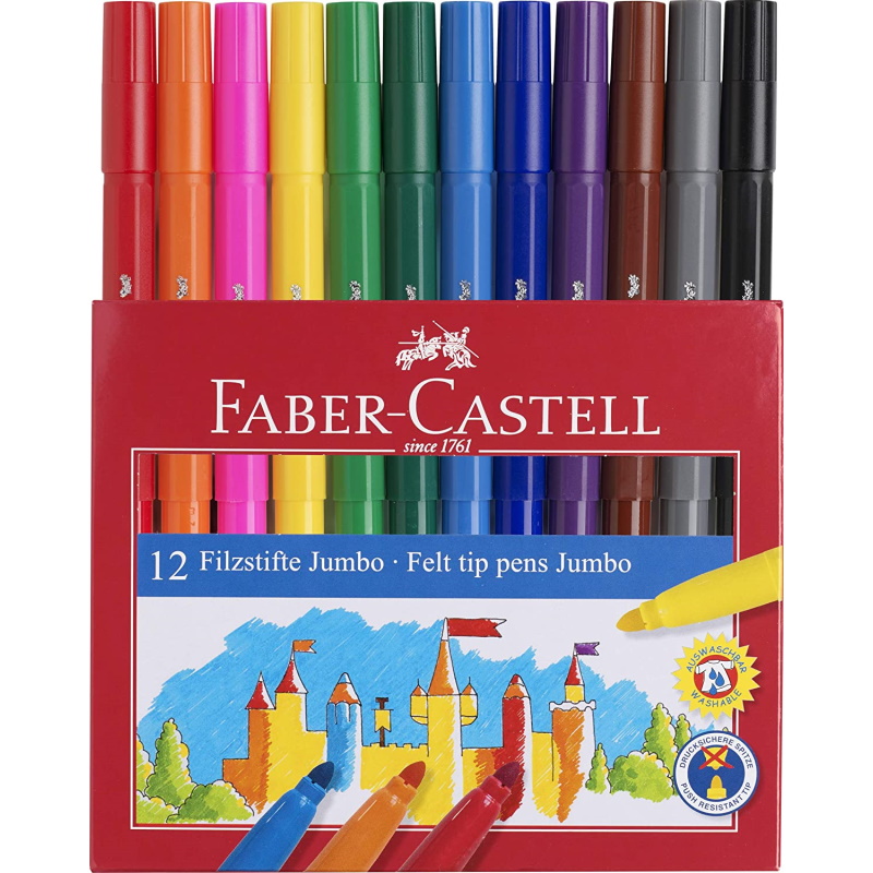 PENNARELLI JUMBO FABER CASTELL 12PZ