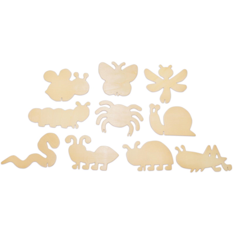 ANIMALI IN LEGNO + SUPPORTO PZ.10
