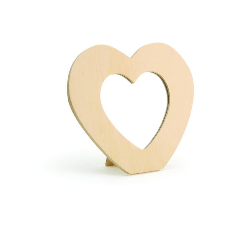LEGNO DA DECORARE SPECCHI DA DECORARE CUORE