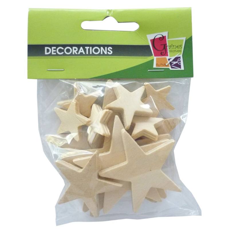 LEGNO DA DECORARE STELLE