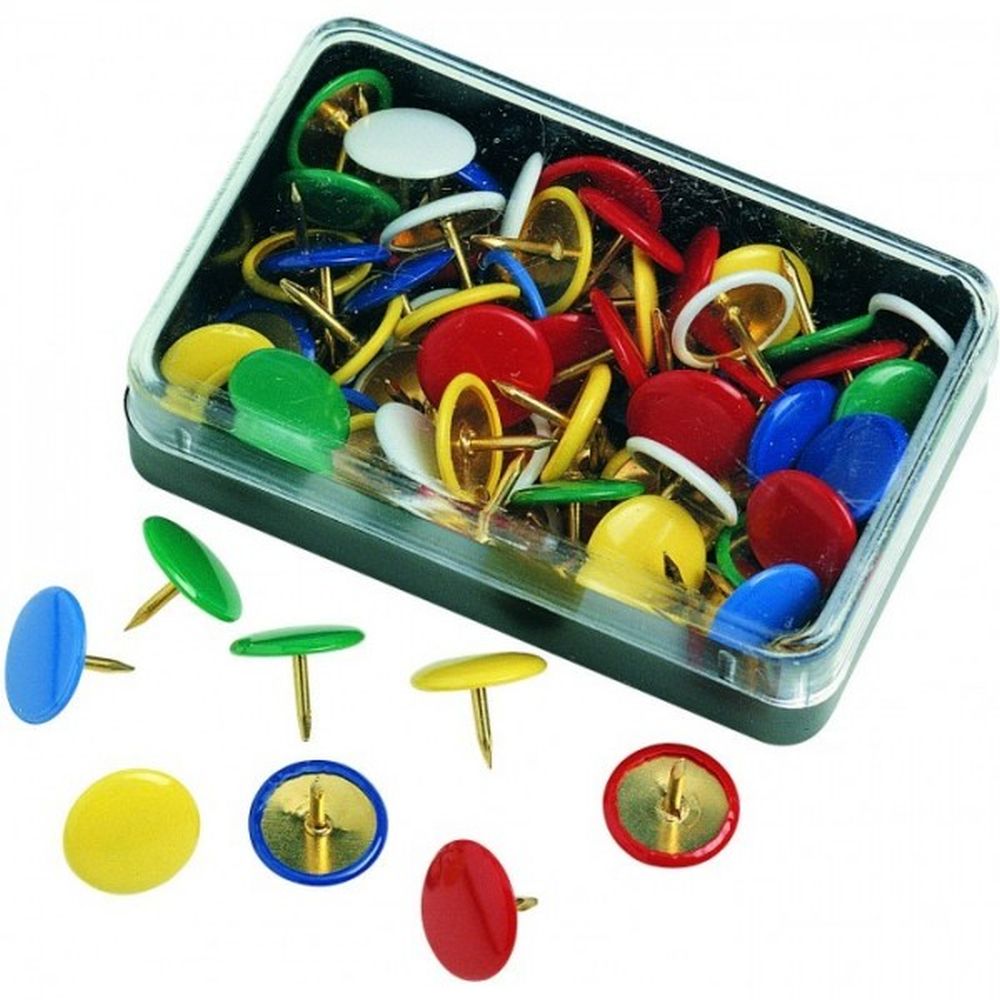 PUNTINE DISEGNO COLORATE PLASTIF. PZ. 500