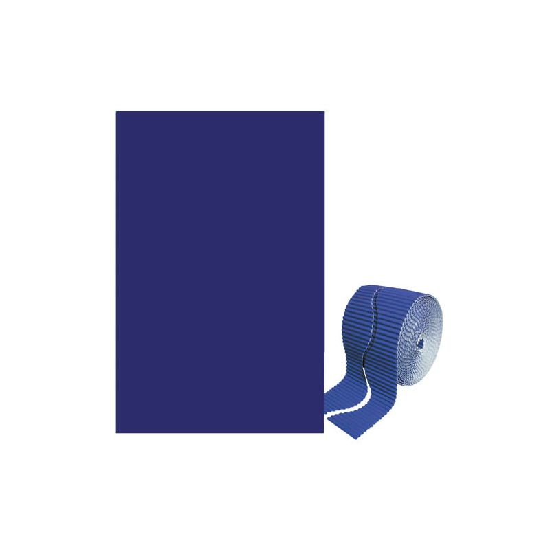 BORDO IN CARTONE ONDULATO MM. 57X15MT BLU