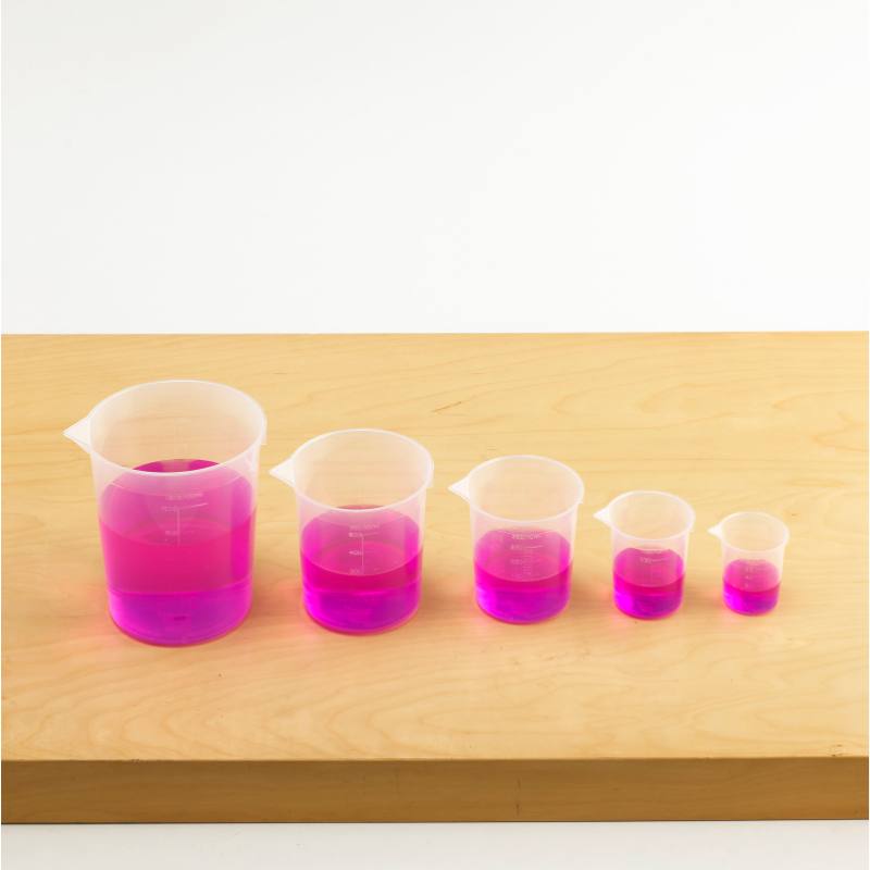 RECIPIENTI GRADUATI PZ. 5 ML. 100/200/300/500/1000