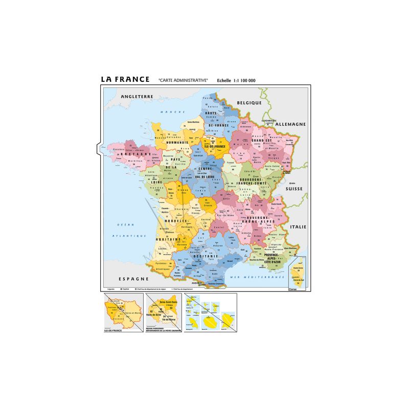 CARTA GEOGRAFICA FRANCIA LINGUA FRANCESE