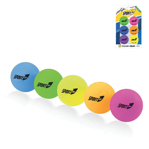 PALLINE PING-PONG - SCATOLA 6 PZ. - COL. ASS.