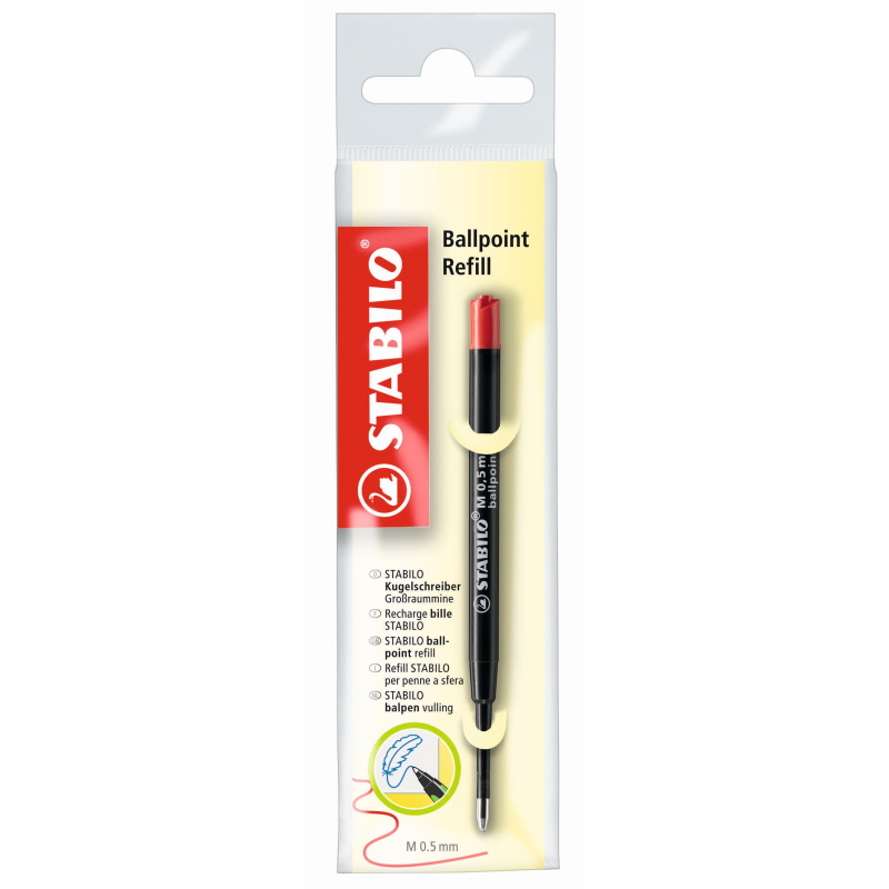 REFILL STABILO BALLPOINT ROSSO